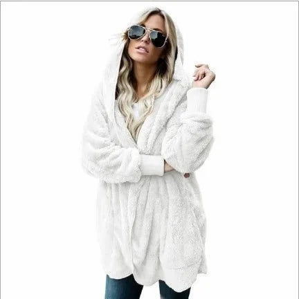 Evie™ | Plush Open-Front Teddy Cardigan Coat