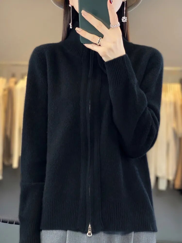 Lola™ | Elegant Zip Cardigan