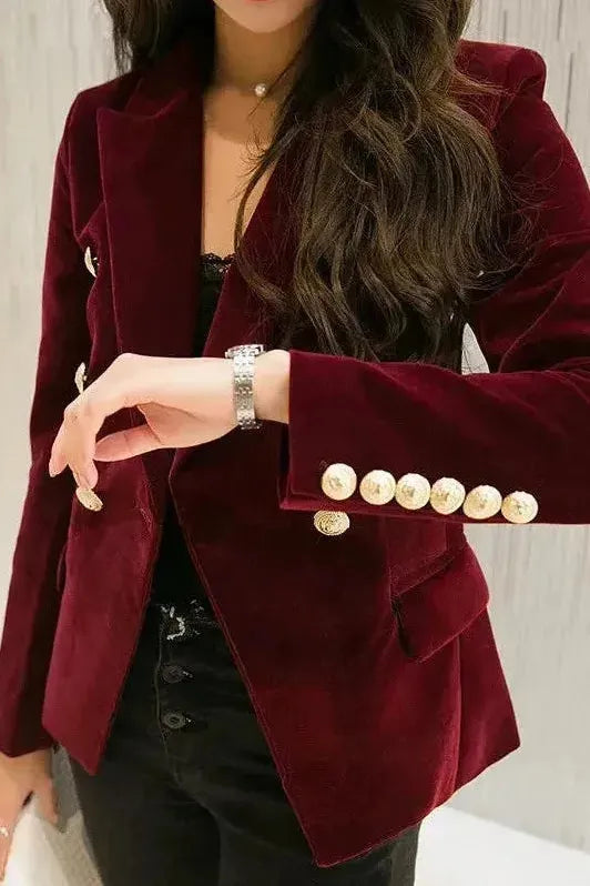 Nola™ | Elegant Velvet Blazer