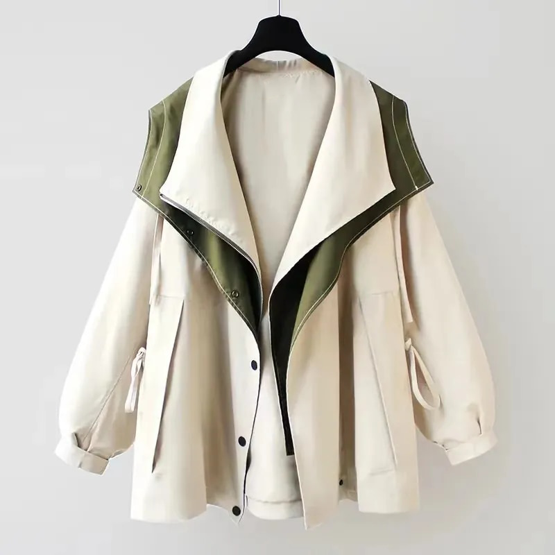 Scarlett™ | Elegant Cotton Trench Coat