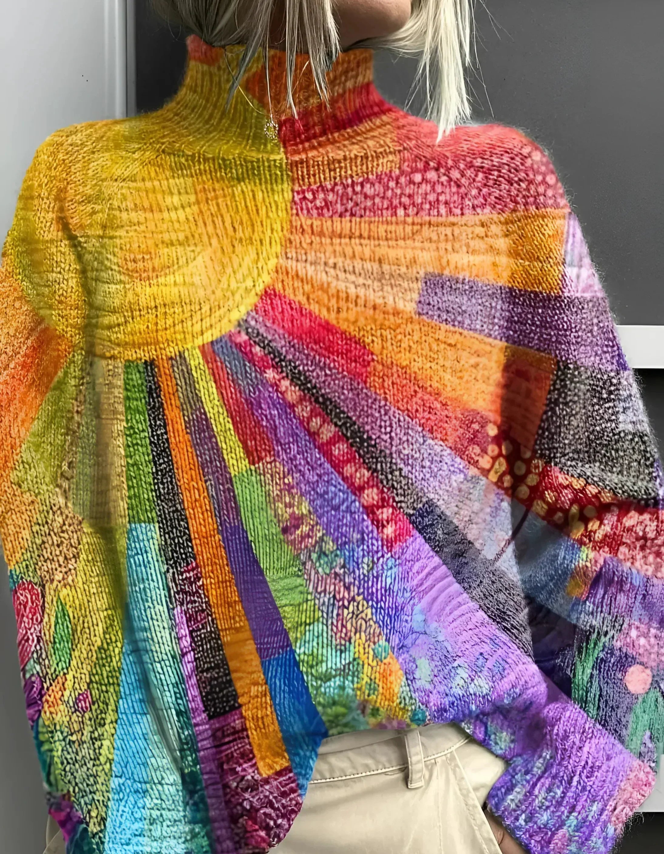 Fanari™ | Colorful and Comfortable Turtleneck Sweater