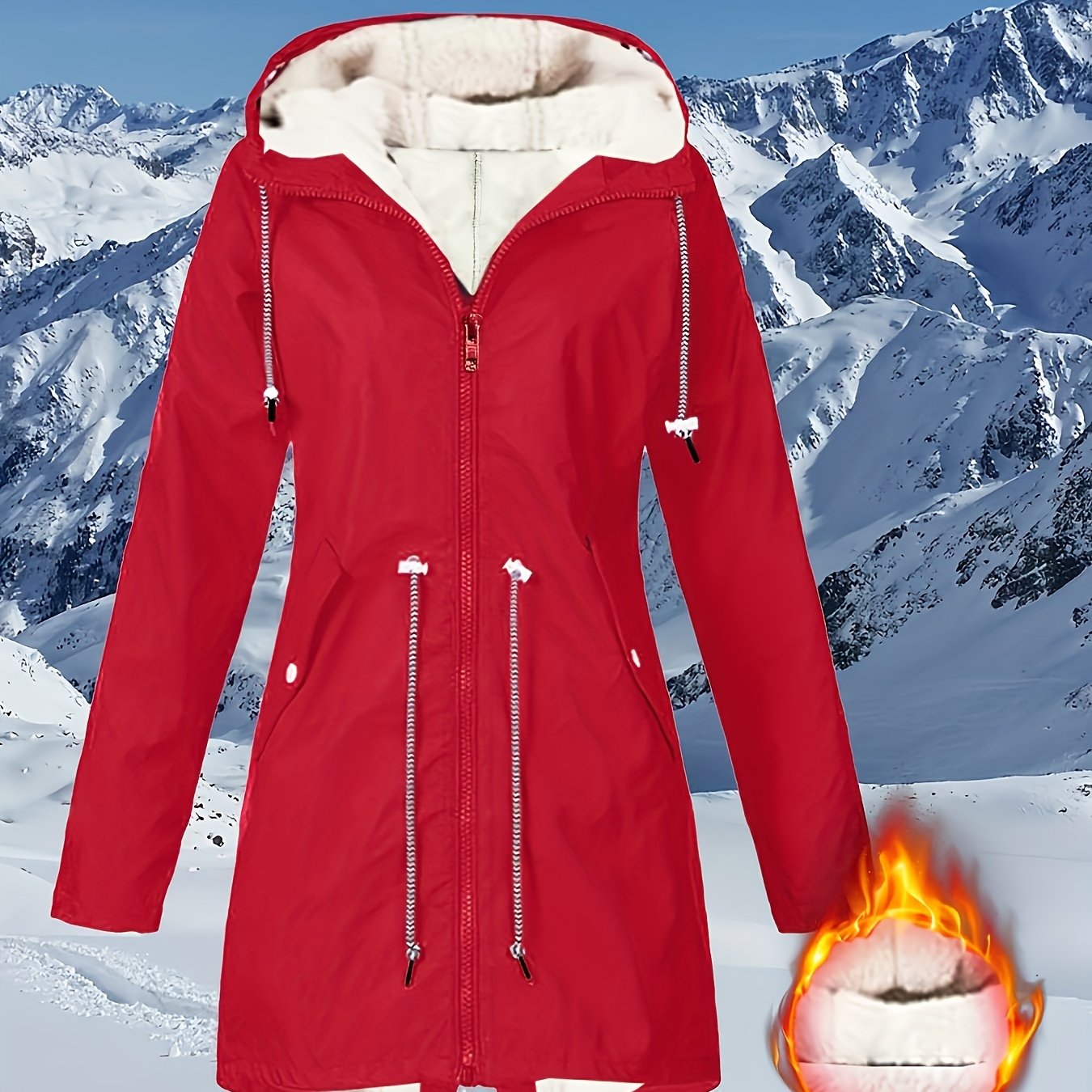 Teresa™ | Warm Fleece-Lined Waterproof Hooded Parka Coat