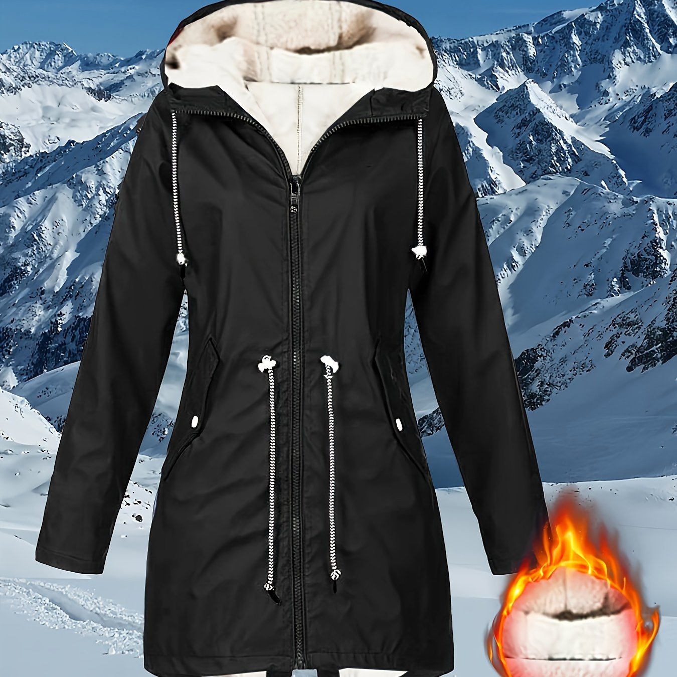 Teresa™ | Warm Fleece-Lined Waterproof Hooded Parka Coat