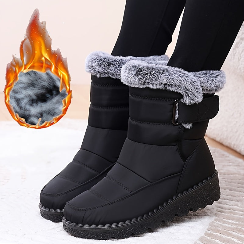 Lysandra™ | Quilted Faux-Fur Lined Winter Boots