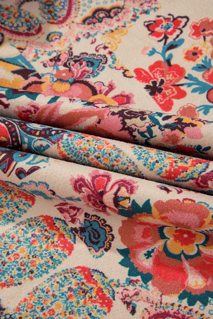 Jira™ | Double-Layered Paisley Pattern Jacket