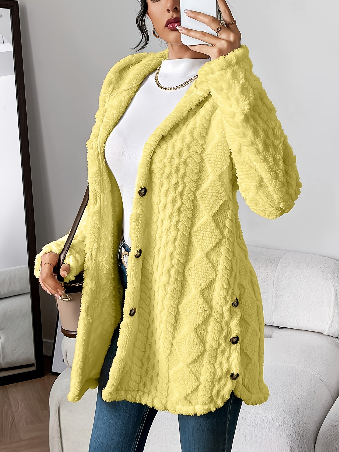 Fleur™ | Double Plush Cardigan, Comfortable Elegance
