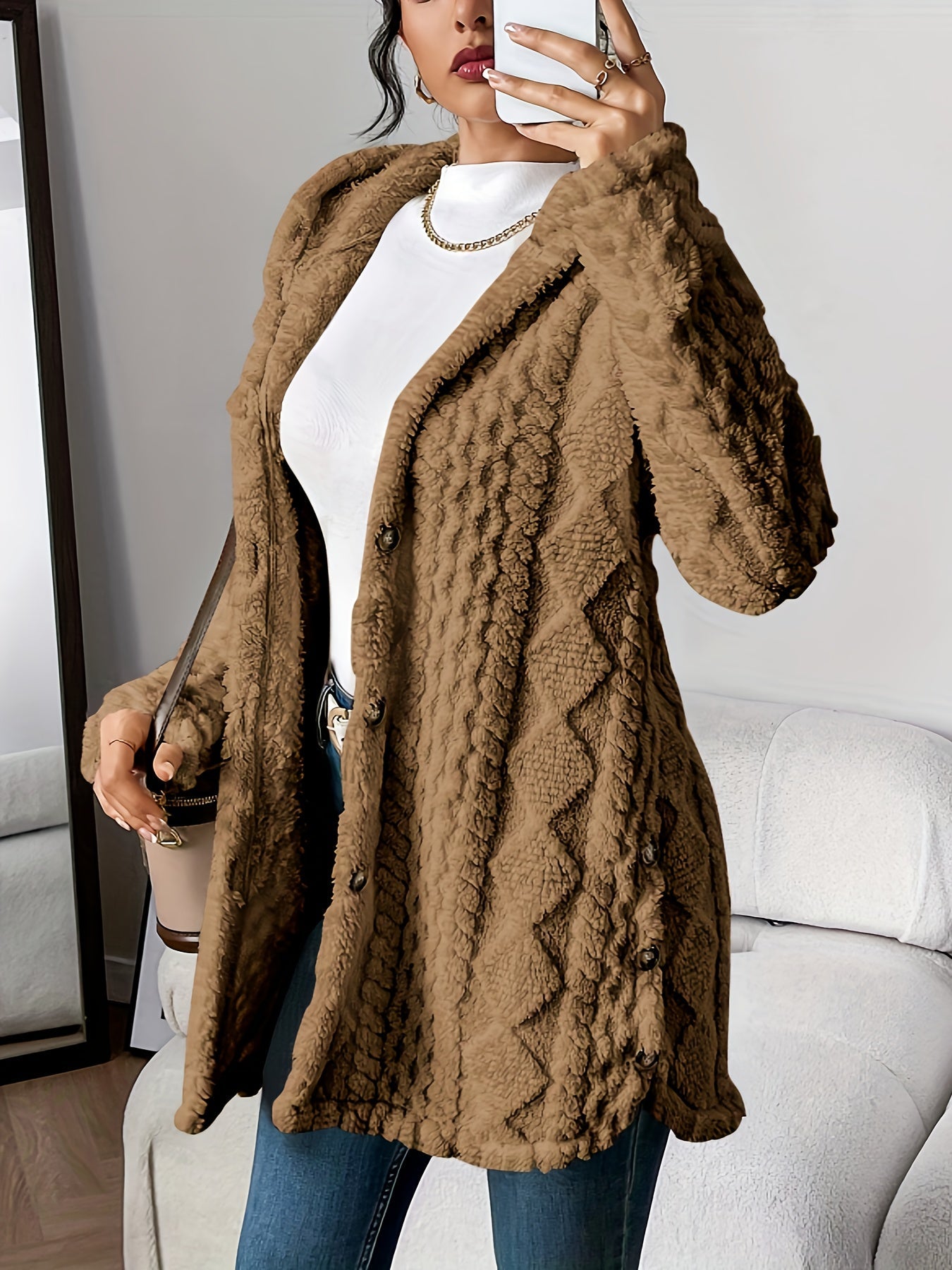 Fleur™ | Double Plush Cardigan, Comfortable Elegance