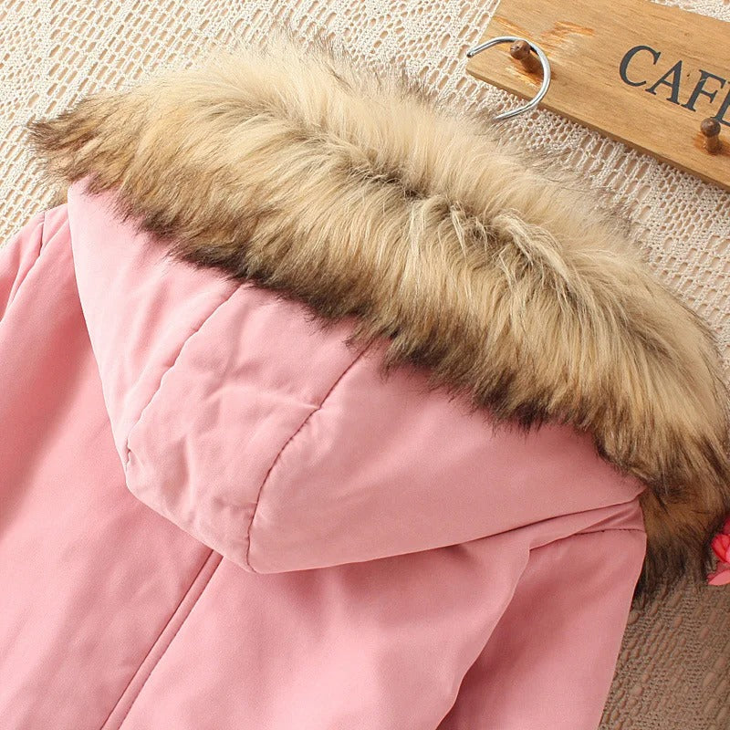 FERONA™ | Elegant Coat with Faux Fur Hood