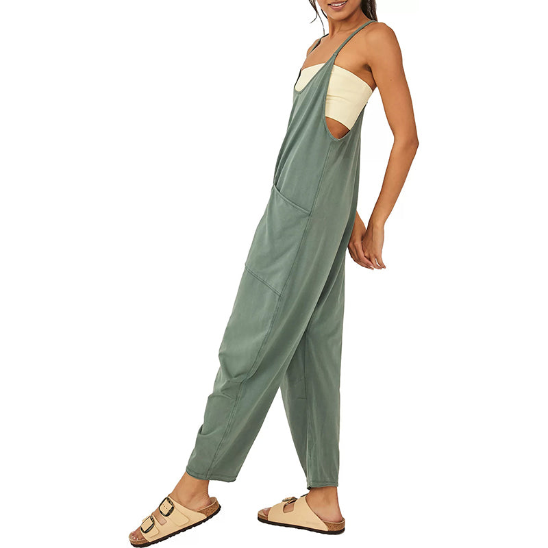 Una™ | Elegant Long Cotton Jumpsuit