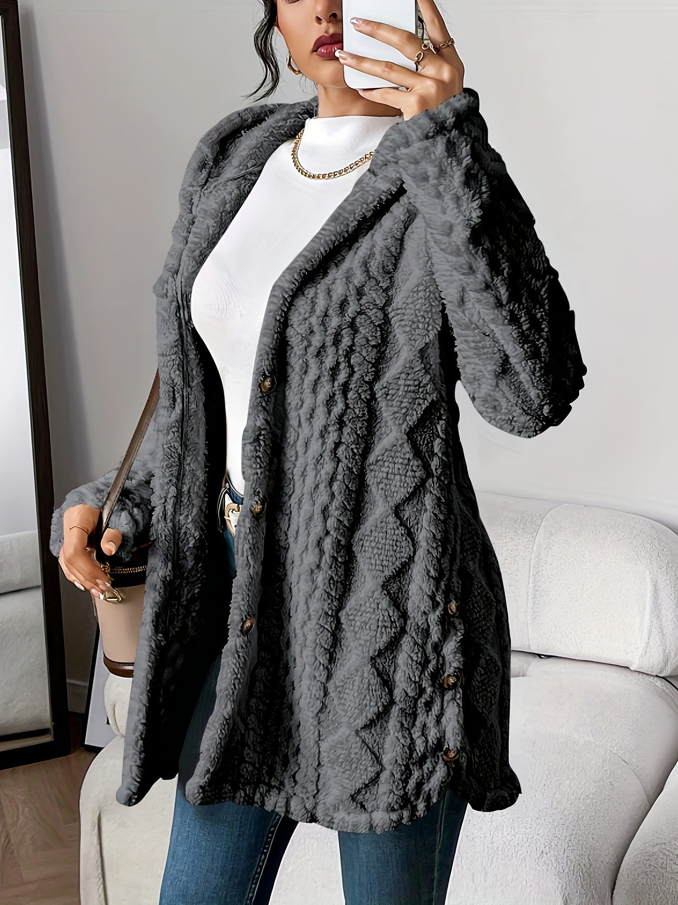 Fleur™ | Double Plush Cardigan, Comfortable Elegance