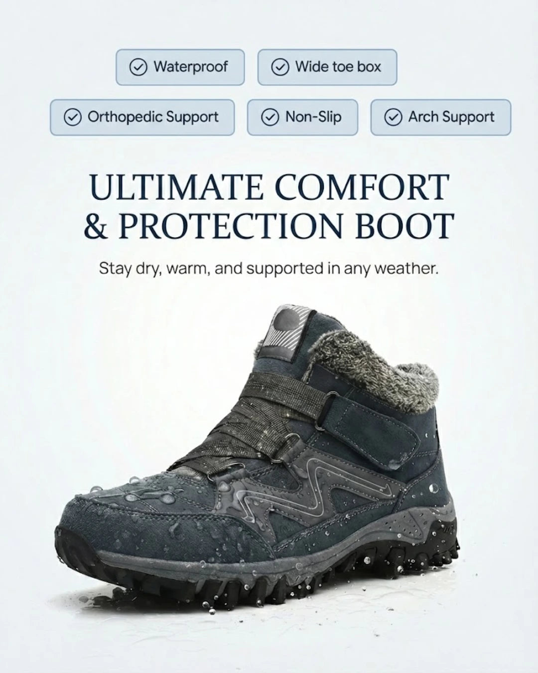 EvoComfort™ | Orthopedic Boots with Vibram® Soles & Arch Support
