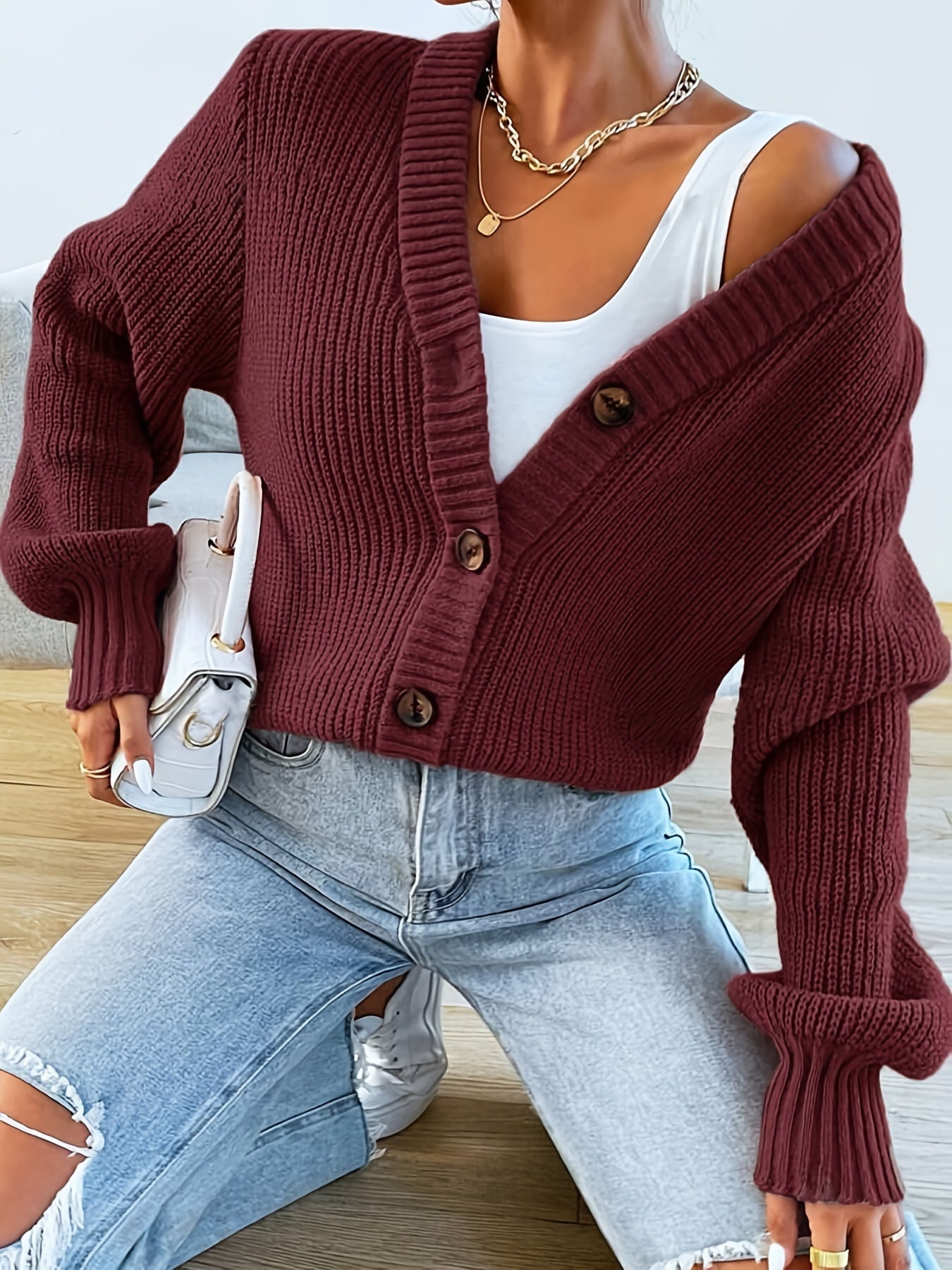 Annabelle™ | Soft Emerald Cardigan, Casual Elegance