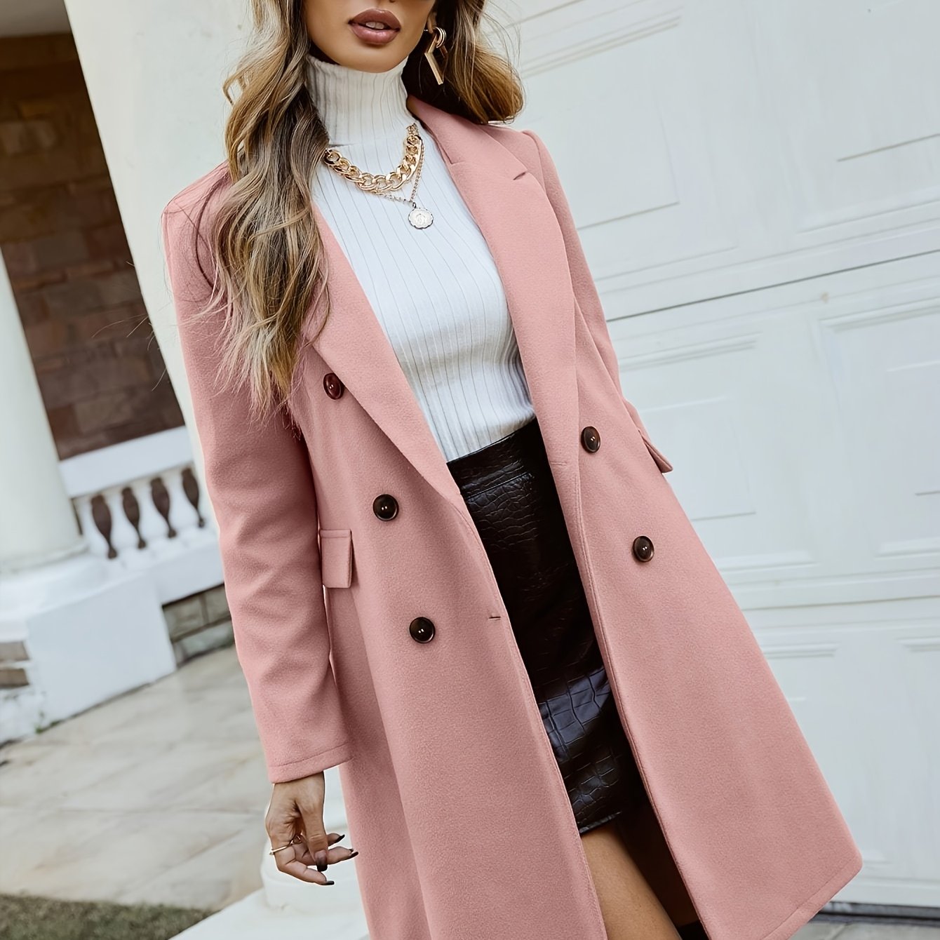 Zoe™ | Flattering & Polished Tailored Double-Breasted Coat