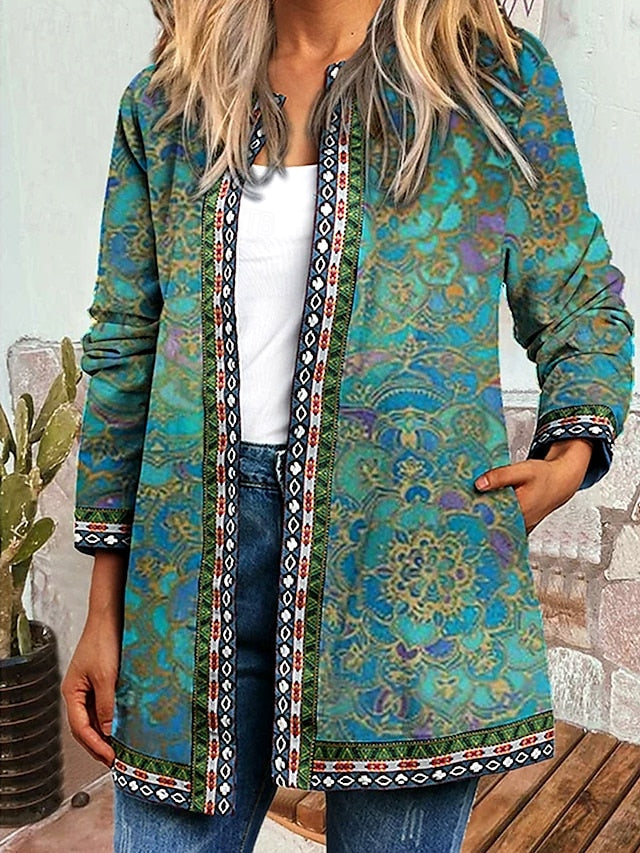Livia™ | Vintage Casual Floral Printed Jacket