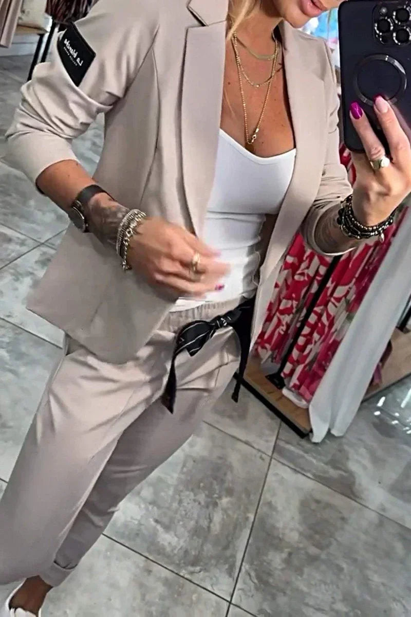 Tracy™ | Blazer and Fluid Pants Set