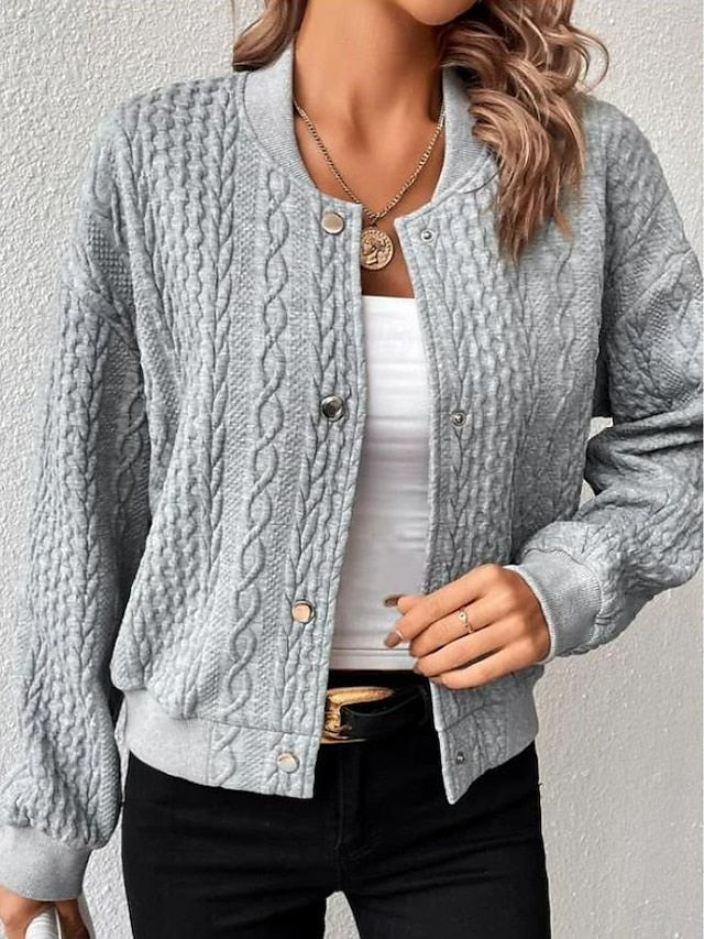 Amara™ | Casual Polyester Jacket, Elegant Comfort