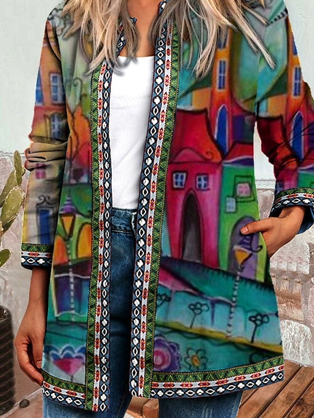 Livia™ | Vintage Casual Floral Printed Jacket