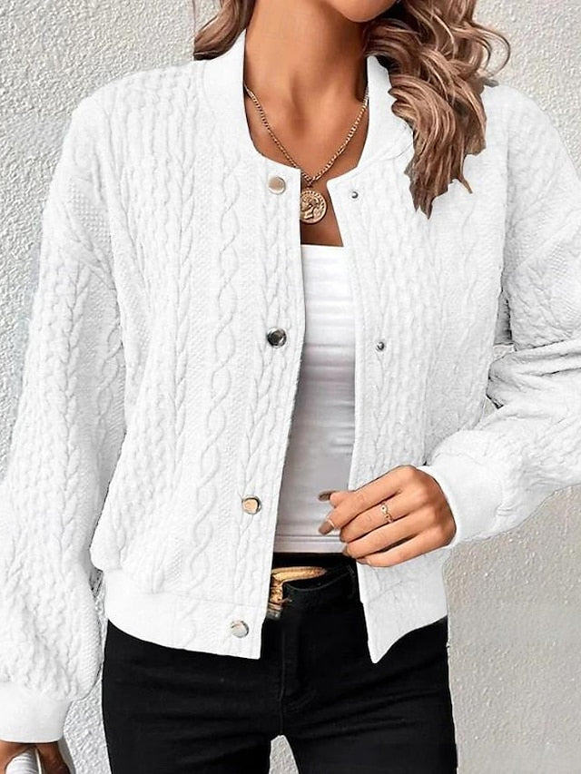 Amara™ | Casual Polyester Jacket, Elegant Comfort