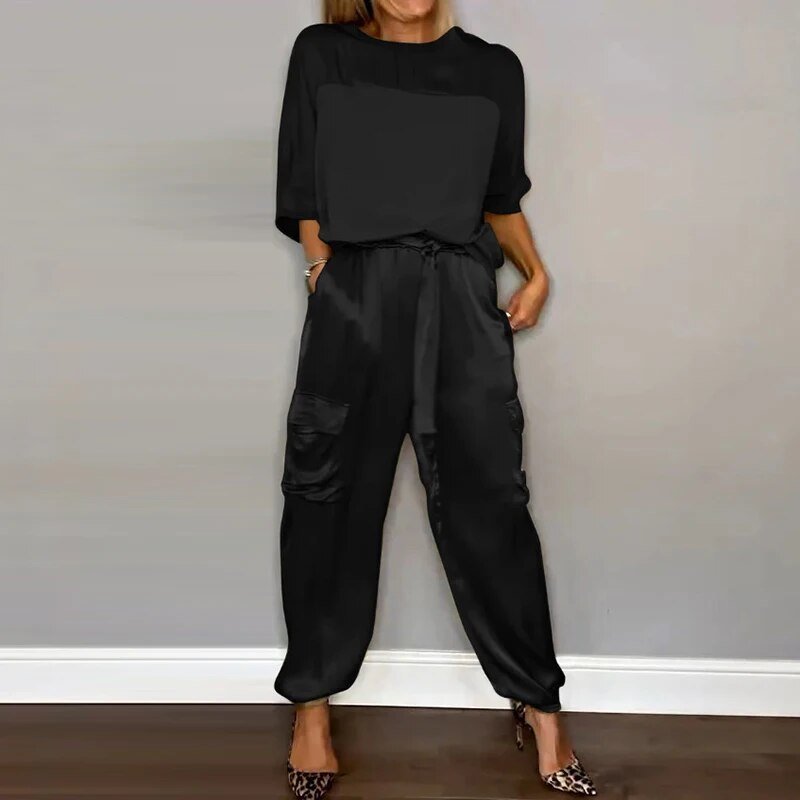Jilia™ | Elegant Casual Set in Organic Cotton