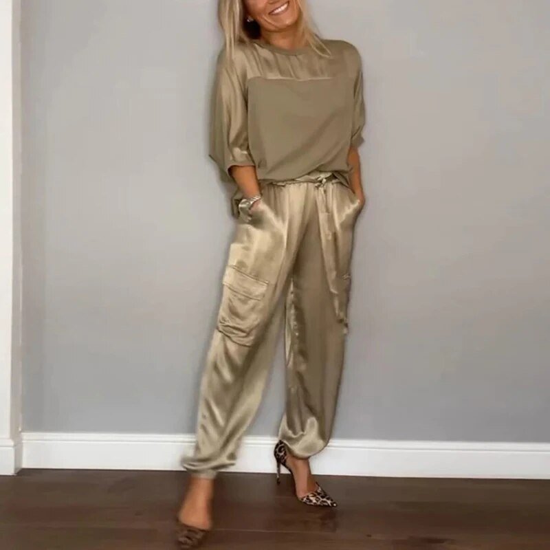 Jilia™ | Elegant Casual Set in Organic Cotton