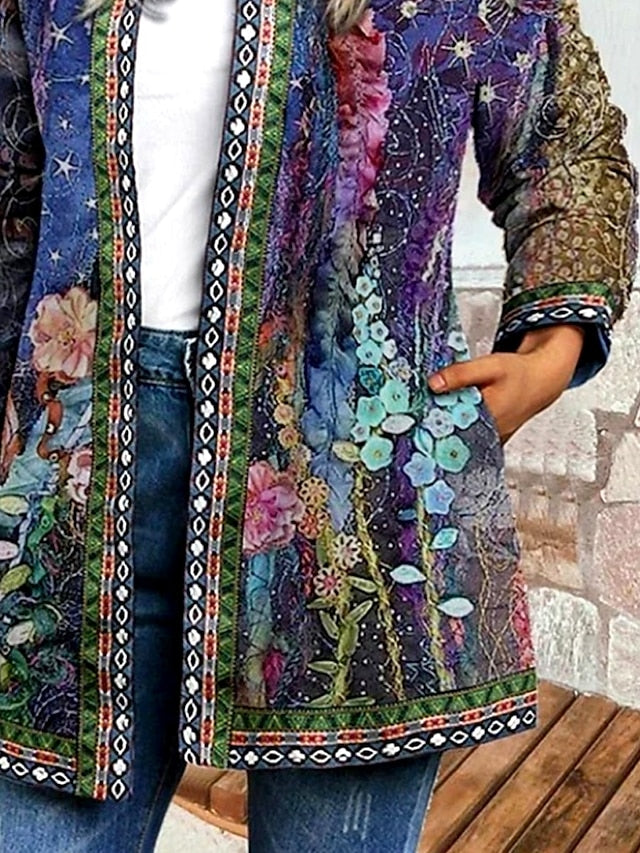 Livia™ | Vintage Casual Floral Printed Jacket