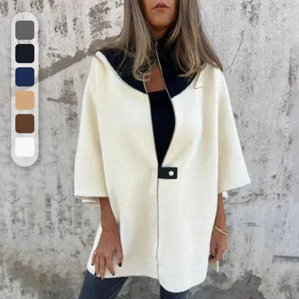 Rhea™ | Wool Cape Jacket