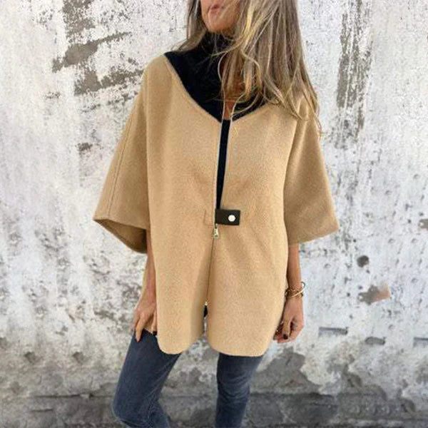 Rhea™ | Wool Cape Jacket