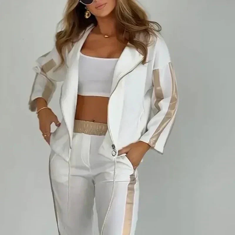 Betsy™ | Striped Casual Hoodie Set